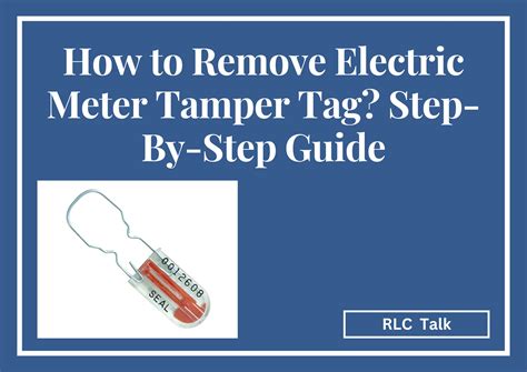 can i open my electric meter box|electric meter tamper tag removal.